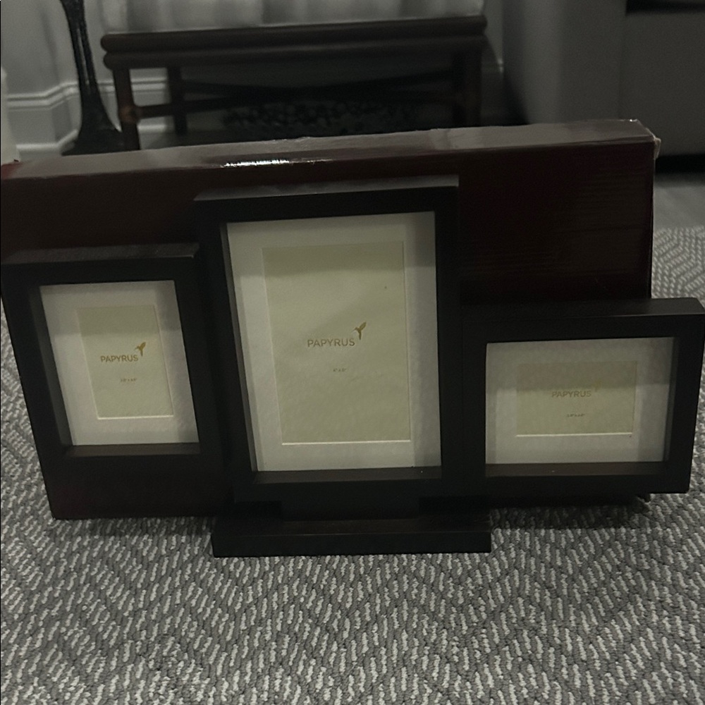 Papyrus Espresso Triple Picture Frame